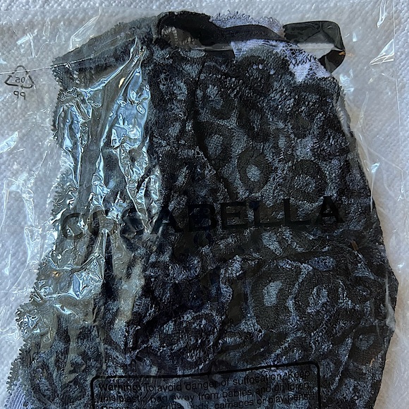 Cosabella - Tall Triangle Bralette in Black Panther. NWT - Picture 4 of 4